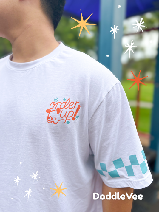 Deli Dog Diner Checkered T-shirt