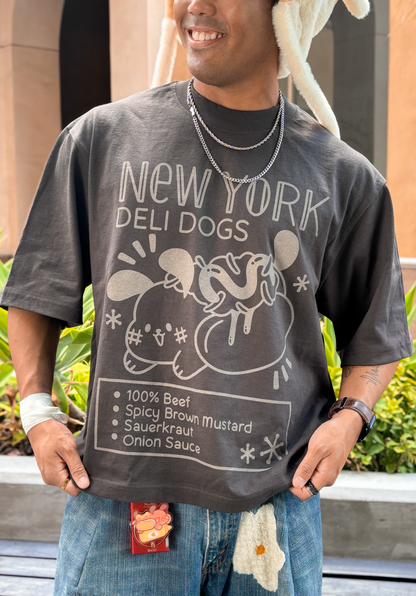 NY Deli Dogs Oversized Heavyweight Tee